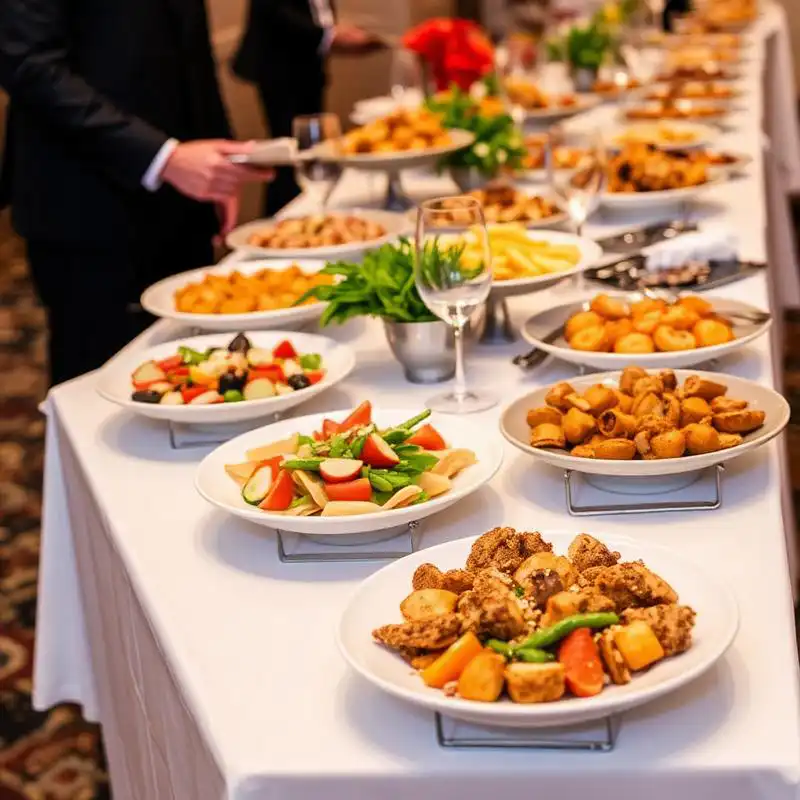 Speisenauswahl für gemeinsames Essen
